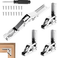 ZESTAW ZAWIASY MONTAŻOWE SKŁADANE DO STOŁÓW MEBLI 4 SZTUKI