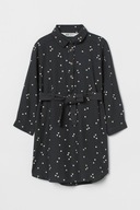 H&M Sukienka szmizjerka z paskiem 110