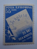 Rumunia - 25 lat Gazety '' Scanteja '' - Mi. 1597 **
