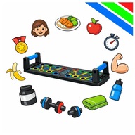 Deska Do Pompek Klatki Uchwyty Treningowe 16w1 Trening Siłowy W Domu Push