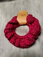 Gumka do włosów scrunchie szydełko rękodzieło