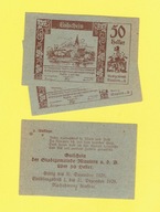 AUSTRIA 50 HELLER 1920 r. /77/ Gutschein