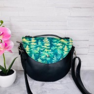 Torebka Półokrągła Handmade Damska przez Ramię Eko Skóra | Polska