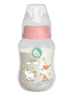 Butelka dla niemowląt 150 ml ze smoczkiem| Bez BPA| Różowa| AS