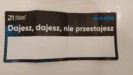 Transparent mapa trasy Dajesz dajesz, nie przestajesz NOWY Poznań21.maraton