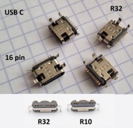 Gniazdo USB C do lutowania 16-PIN 3.1 SMD (r32)