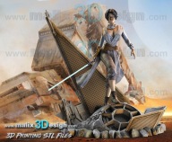 Rey, figurka 3D - wydruk, StarWars