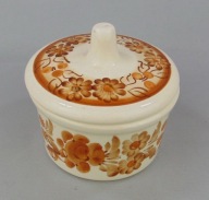 Fajans Włocławek - Puszka, maselnica wzór 1098