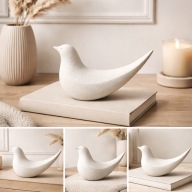 Figurka ptak minimalistyczna dekor skandynawska nowoczesna ozdoba wnętrz