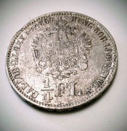 1/4 FLORENA 1859r B, GULDEN AUSTRO-WĘGRY