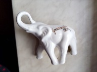 Słoń figurka Goczałkowice-Zdrój z uzdrowiska 14cm na 14cm ,Skarbonka Gratis