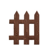 Figurka 2D Płotek, płot, sztachety dekoracja z masy cukrowej na tort