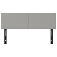 Wezgłowia do łóżka, 2 szt., jasnoszare, 72x5x78/88 cm, tkanina