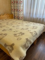 Koc 100% wełna owcza Merino (200x220cm)