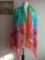 SZAL Z JEDWABIEM WIOSENNY