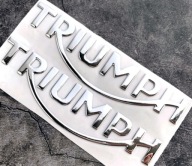 Logo TRIUMPH Emblemat Triumph Chrom Napis 3D Scrambler Truxton Rocket Tiger