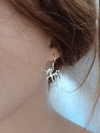 Kolczyki jednorożec bigiel 925