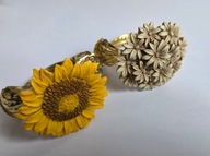 klamra kwiaty słonecznik spinka do zasłon firan 2 sztuki