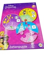 Disney Princess puzzl edukacyjne 10 x wzorów dla dzieci 3+