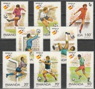 **WM82 RWANDA 1179-86 = 7,5E - PIŁKA NOŻNA