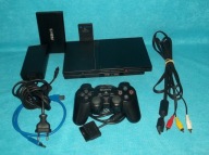 KONSOLA PLAYSTATION 2 SLIM 8MB OPL DYSK 500GB 200 GIER PS2 i PS1 GTA RPG