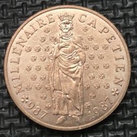 *FRANCJA [1077]*10 franków 1987 Tysiąclecie dynastii Kapetyngów *10 FRANCS