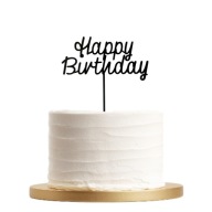 Topper Happy Birthday na tort – wszystkiego najlepszego uniwersalny