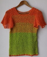 Bluzka cieniowana z krótkim rękawkiem Rozmiar34/36