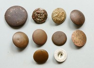 GUZIKI PRUSKIE, RUSKIE I FRANCUSKIE, ITP. ZESTAW 10 SZT.(3)