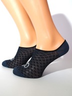 Skarpety skarpetki stopki buźki śmieszne bawełna brokat kolorowe granatowe