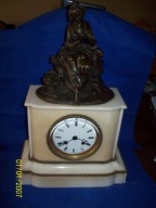 Dobra Cena--[@6k] Śliczny zegar kominkowy brąz 1880r