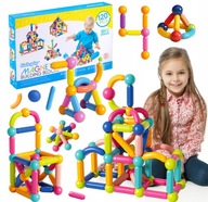 DUŻE KLOCKI MAGNETYCZNE KONSTRUKCYJNE XXL 120 elem