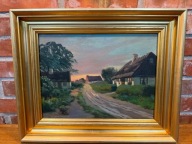 Obraz olejny na płótnie, antyk