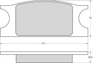 Klocki hamulcowe do ładowarki Case/Caterpillar/JCB