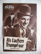 CHARLIE CHAPLIN FILM KIEDY ŚMIECH BYŁ... stara ULOTKA KINOWA KINO FILM 1960