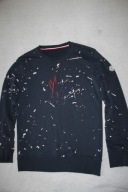 Moncler Paint Bluza Damska Granatowa Logowana