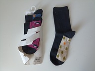 3 szt Śliczne bawełniane skarpetki BIOME ONE SIZE