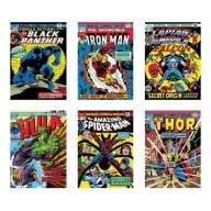 „Marvel Classic Covers” – Zestaw 6 Plakatów Komiksowych Vintage