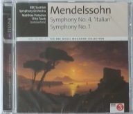 Mendelssohn Symphony No.4,Italian/No.1 Nowa CD Irl