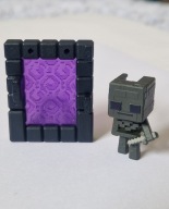 Figurka NETHERPORTAL WITHER SKELETON Kinder Joy Minecraft VC326