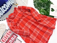 So Cute - śliczna sukienka krata falbanka r 92