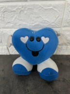 Maskotka pluszak niebieskie stojące serce serduszko