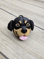 Uroczy Rottweiler Brelok i Magnes na Lodówkę 2w1 3D - Druk3d Keychain