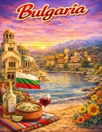 Magnes na Lodówkę Państwo, Kraj - Bulgaria - Bułgaria