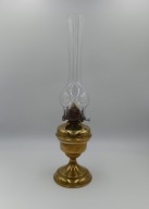 Duża lampa naftowa - cudna - mosiężna - stara z duszą - piękna - DUŻA !