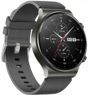 SZARY SKÓRZANY PASEK 22MM HUAWEI WATCH 46mm Active Pro