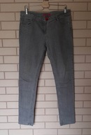 Szare jeansowe spodnie rurki skinny Atmosphere 42