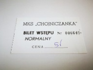 starszy bilet CHOJNICZANKA Chojnice