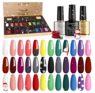 LAVENDER VIOLETS 18 LAKIERÓW ŻELOWYCH Baza Top Mat