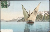 Barque du Leman - Phototypie Co. Neuchatel 1910